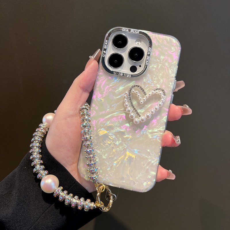 Pearl Heart Glitter Shell Pattern - Image 3