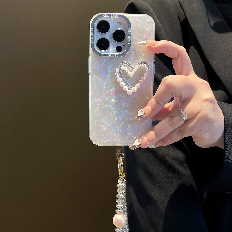 Pearl Heart Glitter Shell Pattern - Image 2