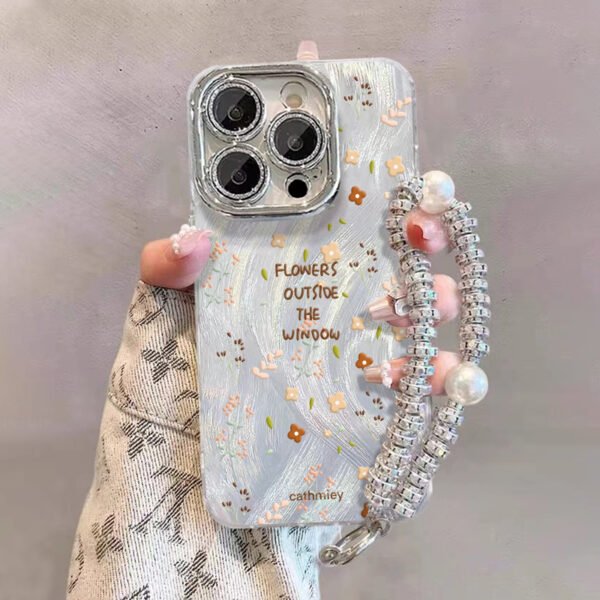 Glitter Fresh Floral Bracelet Phone Case